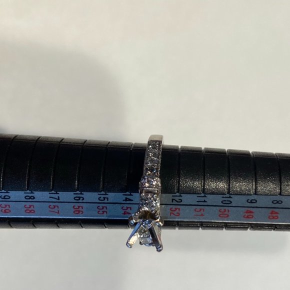 Scott Kay M1639 R310 Engagement Ring Setting 19K White Gold 0.82 Carat - Picture 9 of 12